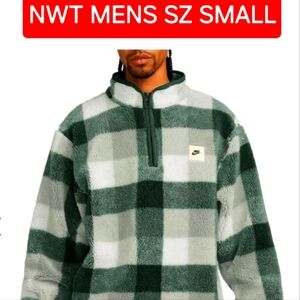 Nike Men's Plaid Fleece Pullover